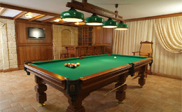 ’Earl Grey’ billiard room